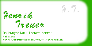 henrik treuer business card